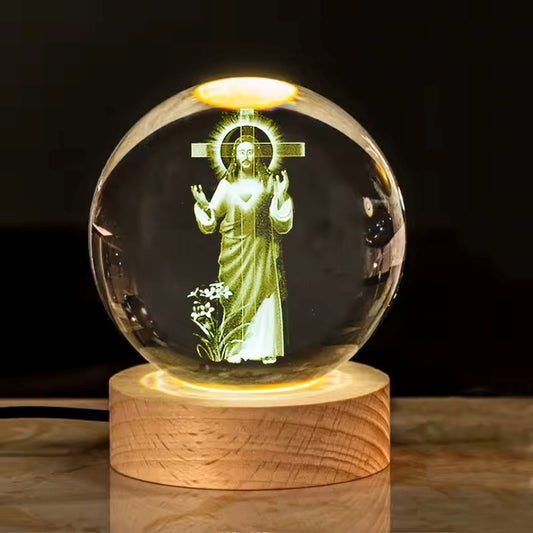 Christian Crystal Ball Night Light