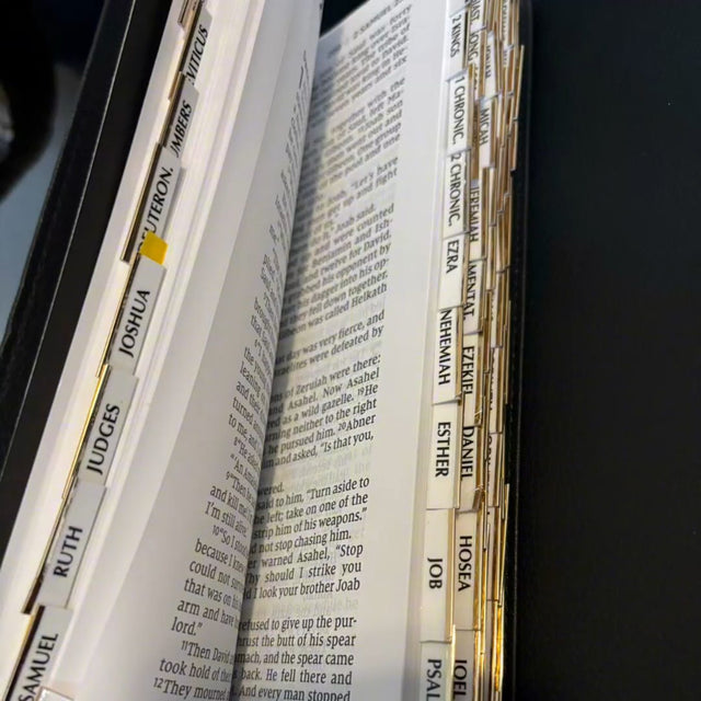 Gold-Edged Bible Tabs — Index Your Bible