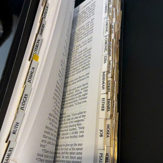 Gold-Edged Bible Tabs — Index Your Bible