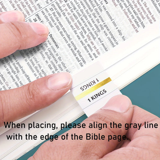 Gold-Edged Bible Tabs — Index Your Bible
