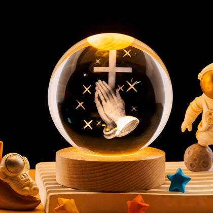 Christian Crystal Ball Night Light