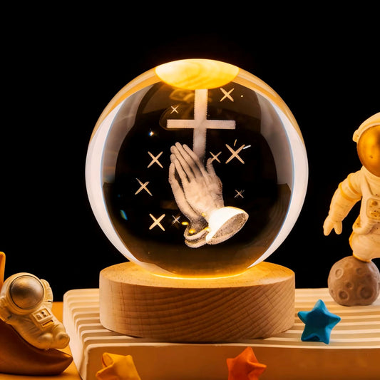 Christian Crystal Ball Night Light