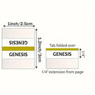 Bible Tabs,Bible Sticky Tabs For Old And New Testament,Bible Book Tabs,Bible Labels Tabs,Bible Tabs,Sticky Tabs.(Golden Edged) image 2
