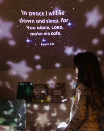Bible Verse Night Light Projector as a gift