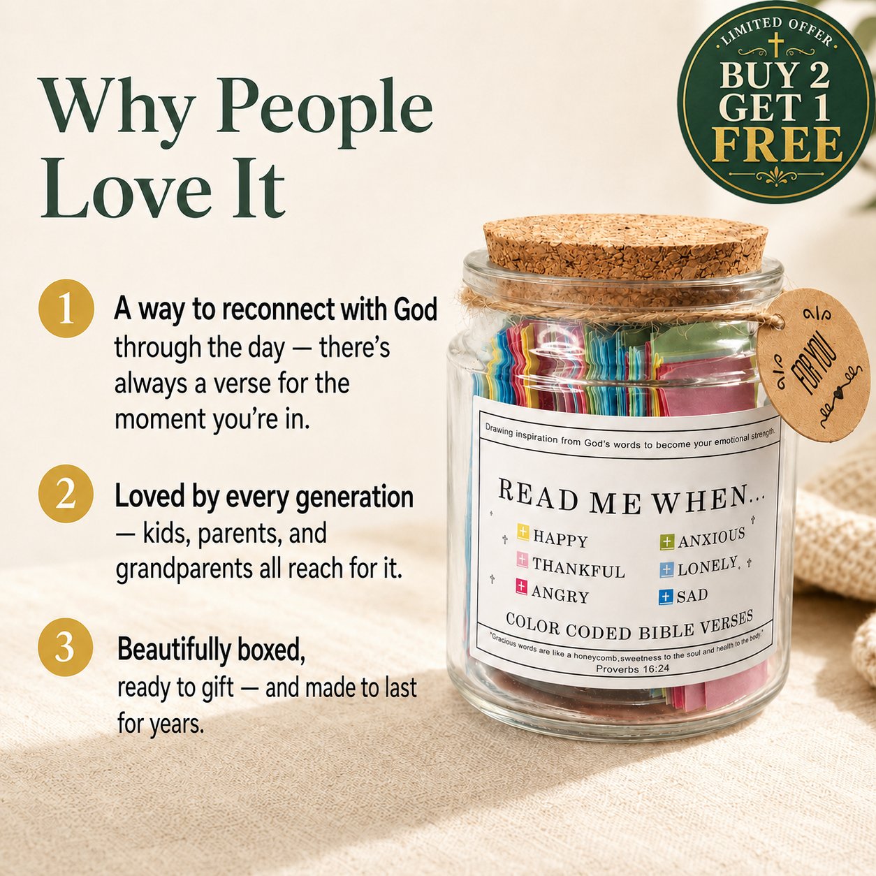 A Jar Filled With God's Word — For Every Emotion of the Heart